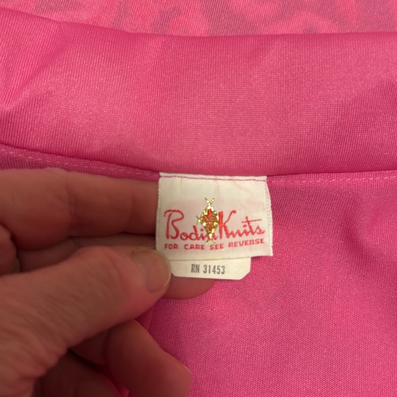 Vintage Bodin Knits bright pink blouse Size 16 - Picture 3 of 5